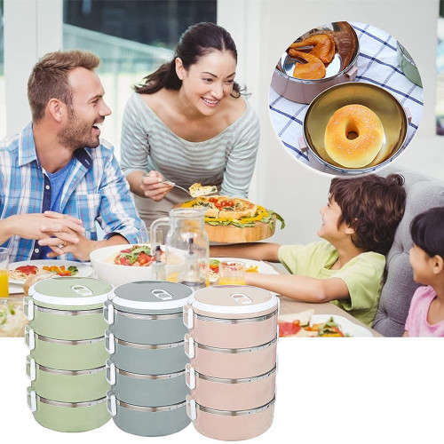 Portable Lunch Box Insulation Food Container Storage Outdoor Kitchen Cutlery Utensils