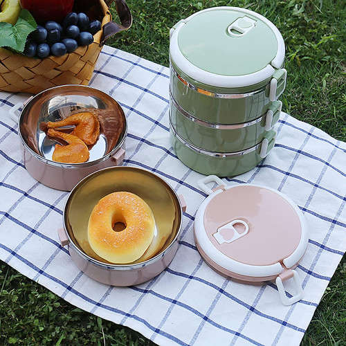 Portable Lunch Box Insulation Food Container Storage Outdoor Kitchen Cutlery Utensils