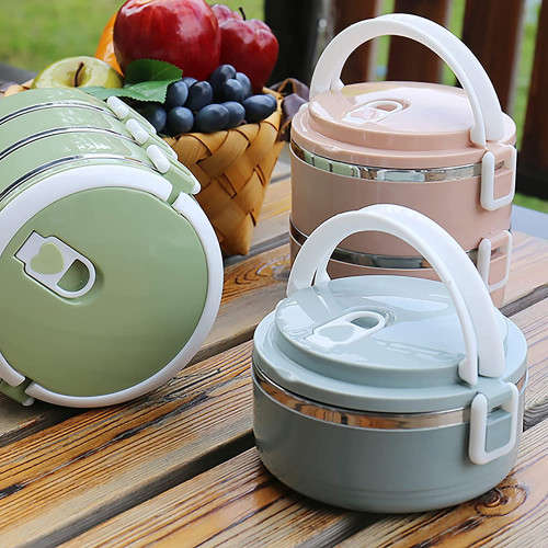 Portable Lunch Box Insulation Food Container Storage Outdoor Kitchen Cutlery Utensils