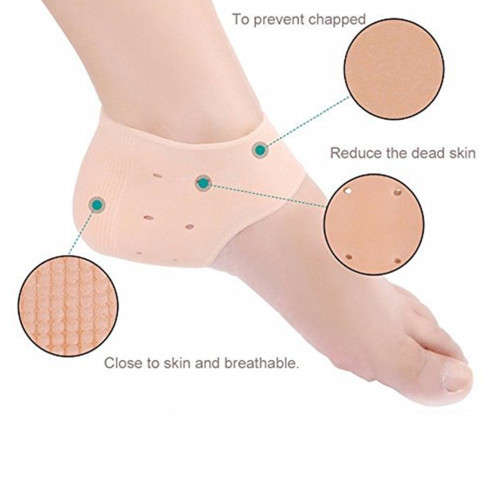 Silicone Heel Protector Foot Pad Moisturizing Gel Heel Socks Cracked Foot Skin Care
