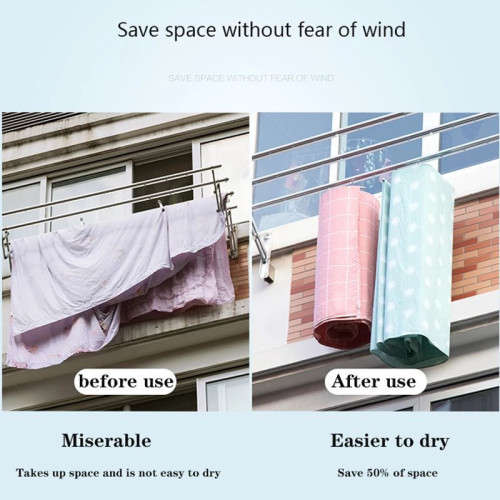 Drying quilt artifact spiral drying rack multi-functional balcony bed sheet quilt storage household