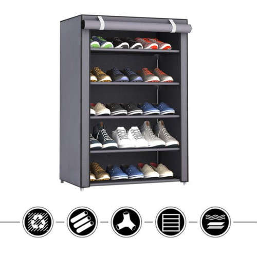 9-Layer Dustproof Shoe Rack Storage Cabinet Non-Woven Shoe Cabinet