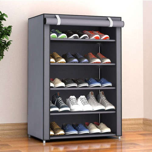 9-Layer Dustproof Shoe Rack Storage Cabinet Non-Woven Shoe Cabinet