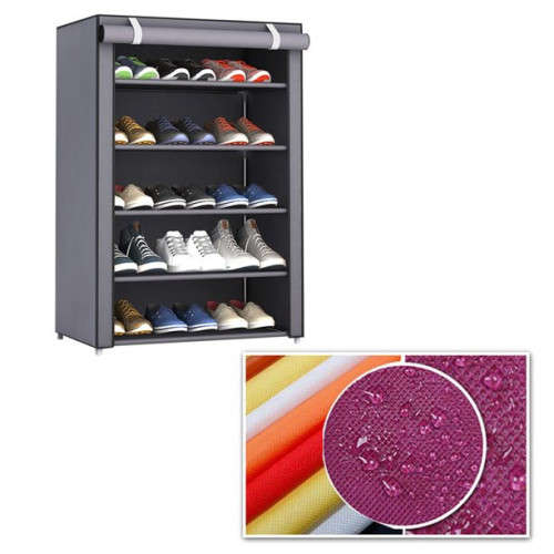 9-Layer Dustproof Shoe Rack Storage Cabinet Non-Woven Shoe Cabinet