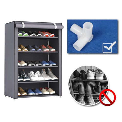 9-Layer Dustproof Shoe Rack Storage Cabinet Non-Woven Shoe Cabinet