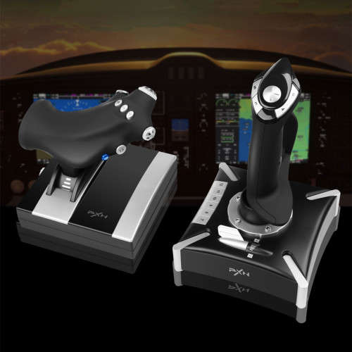 JG6 Joystick Game Joystick Game Flight Simulator Dual Vibration Gamepad for PC/PS4/Xbox One