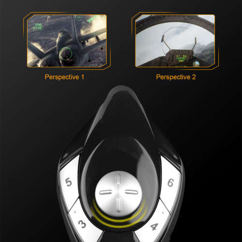 JG6 Joystick Game Joystick Game Flight Simulator Dual Vibration Gamepad for PC/PS4/Xbox One