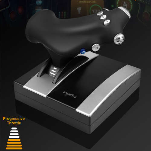 JG6 Joystick Game Joystick Game Flight Simulator Dual Vibration Gamepad for PC/PS4/Xbox One