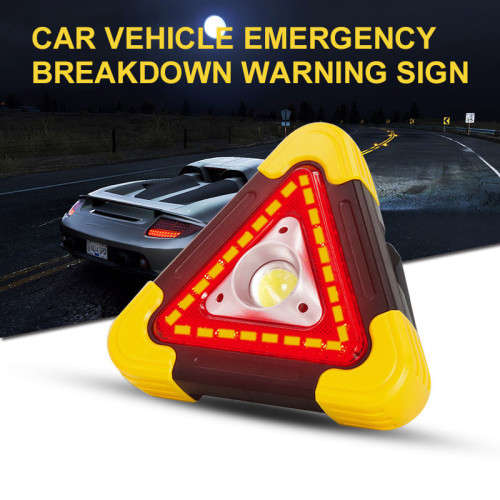 Car LED Triangular Warning Light Safety Emergency Strobe Light