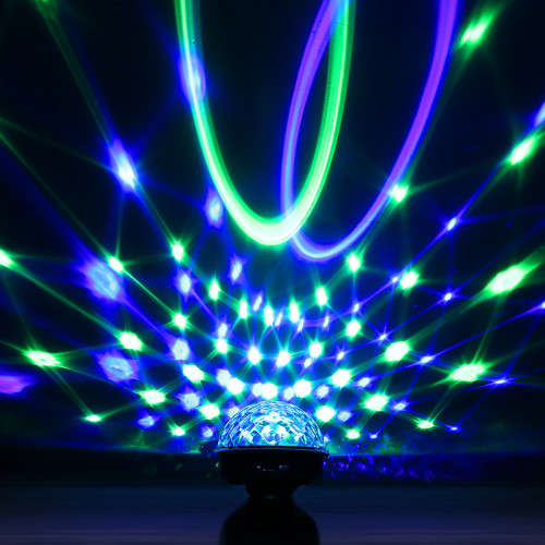 LED Disco Ball Light with Mp3 Player Dj Prom Party Crystal Ball Stage Light
