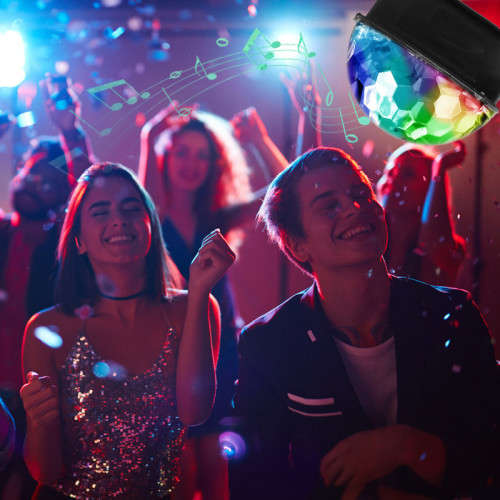 LED Disco Ball Light with Mp3 Player Dj Prom Party Crystal Ball Stage Light