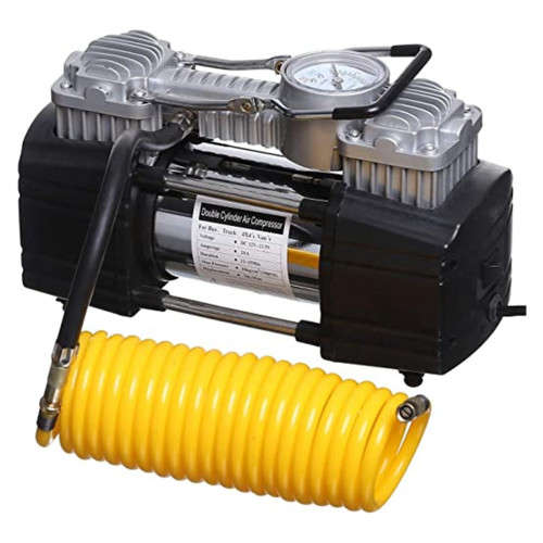12 VCar air compressor 2 cylinder with service tool air compressor