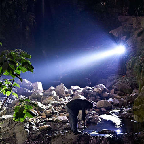 USB Rechargeable Flashlight13LED+Cob and Battery Indicator