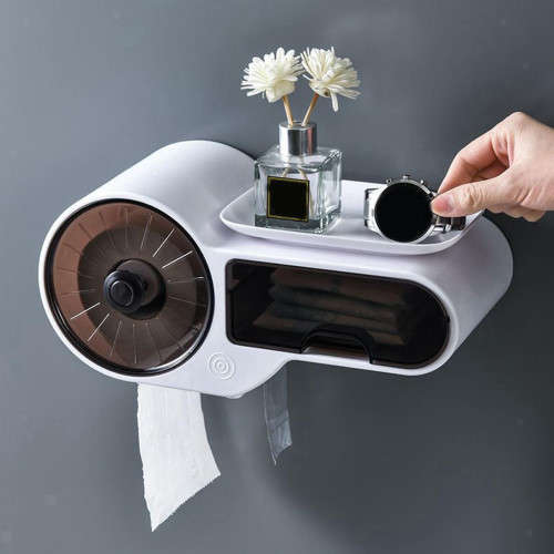 Toilet paper holder multifunctional household storage box