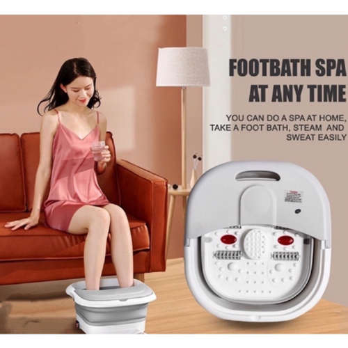 Home Folding Foot Bath Tub Electric Heating Thermostatic Massage Foot Bath