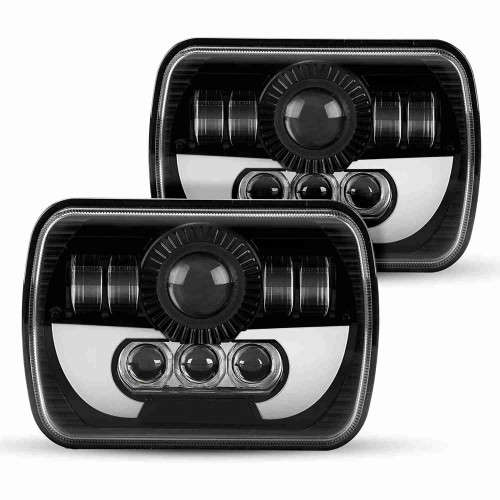 7-inch LED headlight with turn signal light DRL high/low beam Wrangler square light bull horn