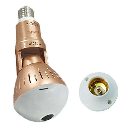 V16 E27 HD Panorama 360 Degree Wide Angle IP Wifi Bulb Wireless Bulb Camera