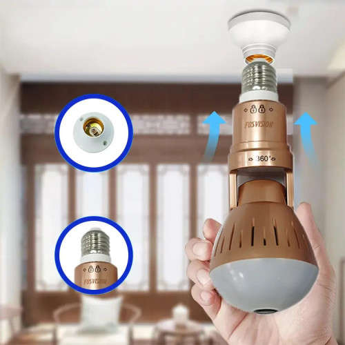 V16 E27 HD Panorama 360 Degree Wide Angle IP Wifi Bulb Wireless Bulb Camera