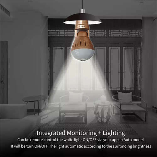 V16 E27 HD Panorama 360 Degree Wide Angle IP Wifi Bulb Wireless Bulb Camera