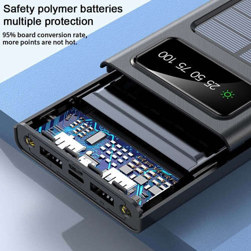 Solar Mobile Power Bank Portable Power External Battery Charger