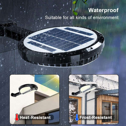 290W Solar Light Motion Sensor Wall Light Home Garden Remote Control Security Light 8870