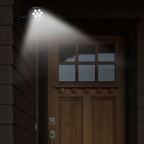 Simulation Monitoring Fake Camera Solar Induction Wall Lamp LED Strong Light Remote Control Wireless