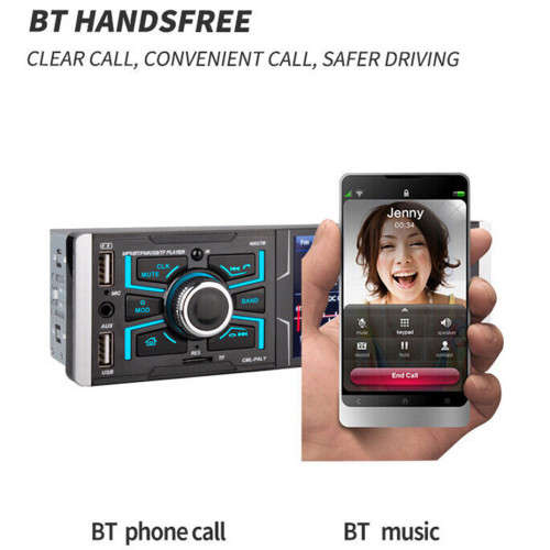 4.1 Inch Touch Screen Bluetooth Car Radio Video MP5 Player USB/AUX 12V-24V Universal