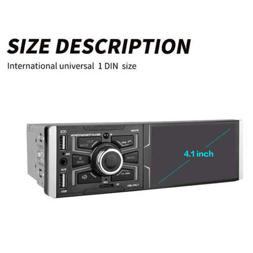 4.1 Inch Touch Screen Bluetooth Car Radio Video MP5 Player USB/AUX 12V-24V Universal