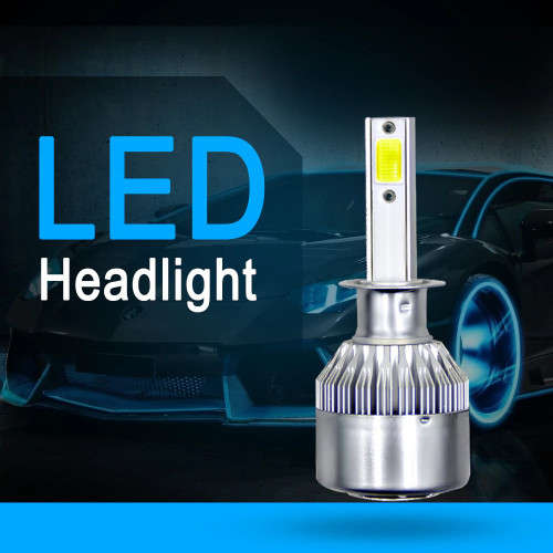 H1 Car High and Low Beam Bulb COB LED Headlight Car Light Bulb Auto Accessories