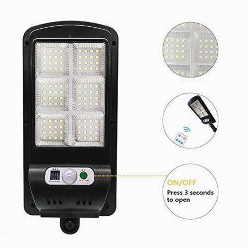 200w Solar Street Light Outdoor Remote Control Safety Light Garden Light Integrated Street Light