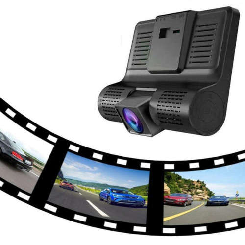 3 Channels Car DVR 1080P 4 Inch HD Car DVR Rear View Video Night Vision Camera Parking Monitor