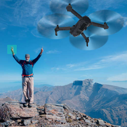 New 2023 HD Camera UAV Foldable RC Quadcopter APP Control