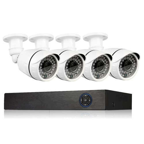 4 Channel Security Camera System 1080P Lite DVR Surveillance Kit Camera Security Recording System