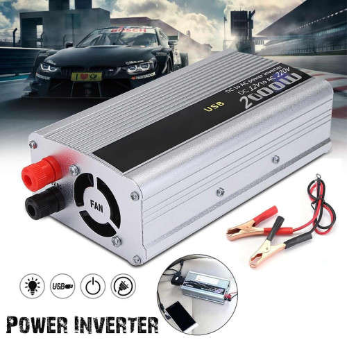 2000W Power Inverter Battery Converter Power Supply Charger Switch
