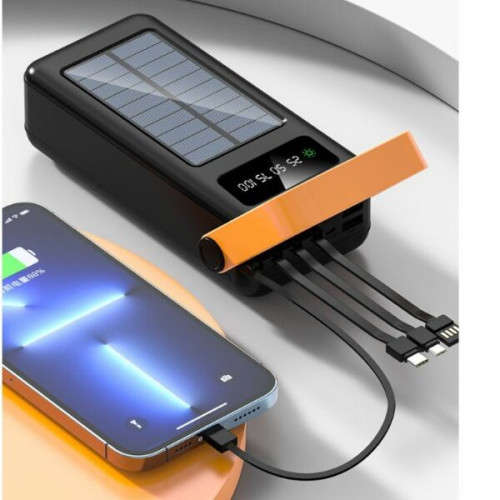 Treqa TR-957-30000Mah Solar Power Bank With LED Flashlight