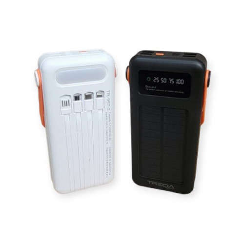 Treqa TR-957-30000Mah Solar Power Bank With LED Flashlight