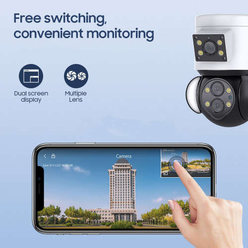 4MP Zoom Security Camera WiFi Outdoor Security Camera