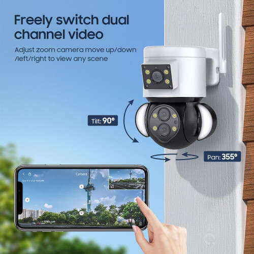 4MP Zoom Security Camera WiFi Outdoor Security Camera