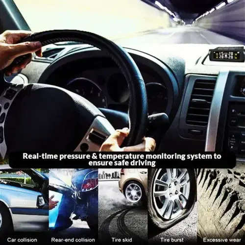 Wireless Tire Pressure Monitoring System Solar Powered TPMS