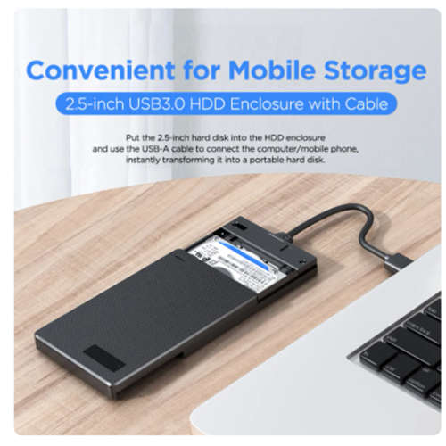 USB 3.0 Enclosure SuperSpeed Enclosure for Laptops, Desktops, etc.