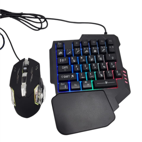 JG833 4-in-1 Combo Pack With One-hand Keyboard, Mouse and PUBG Converter