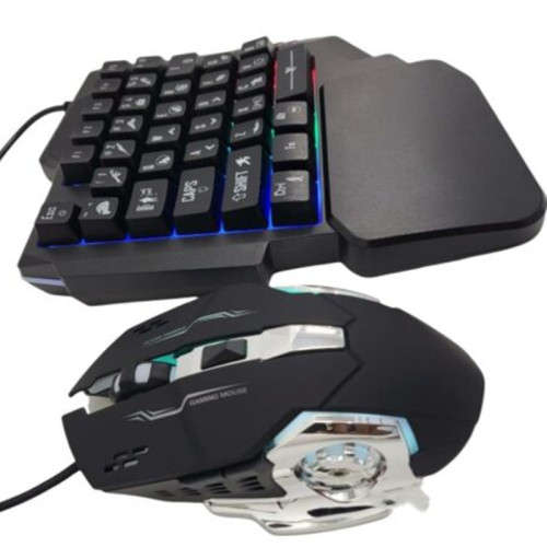 JG833 4-in-1 Combo Pack With One-hand Keyboard, Mouse and PUBG Converter