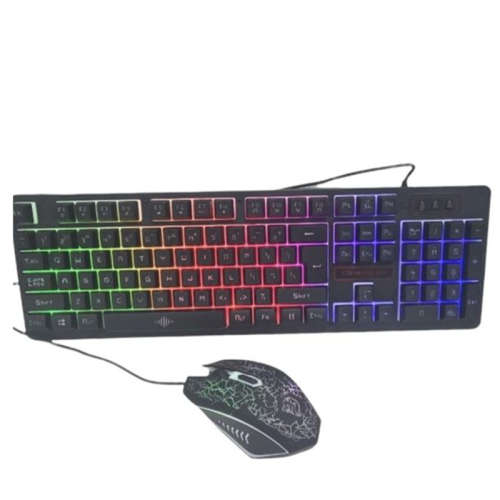 JG1200 4 in 1 Gaming RGB Piece Set Wired Back-Light Keyboard+Mouse+Headphone+Mouse Pad