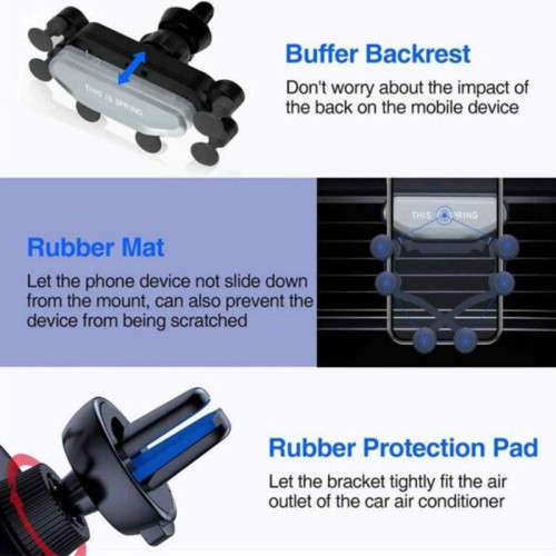 Universal Air Vent Car Mount Gravity Auto-Grip Car Phone Holder