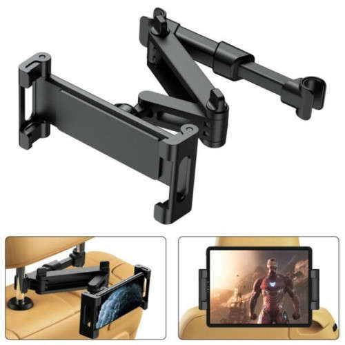 21A106 Telescopic Car Rear Pillow Tablet Phone Holder