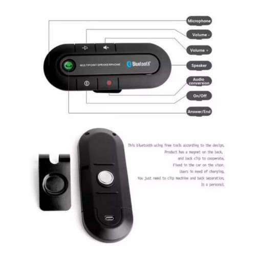 Car sun visor car bluetooth speaker car hands-free portable wireless