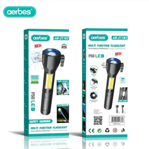 AB-Z1183 P50 LED + Cob Torch With Hammer