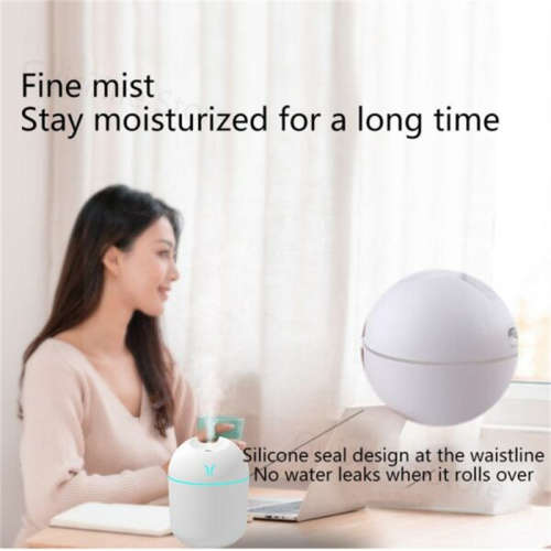 250ML USB Ultrasonic Fog Maker Home Car Mini Humidifier with LED Night Light