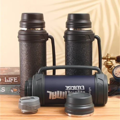 Outdoor Mountaineering Large-Capacity Thermal Insulation Kettle With Straps Portable Travel Kettle