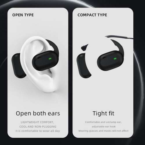 Air9 TWS Wireless Bluetooth Headphones Bone Conduction Gaming Sports Noise Canceling Headphones